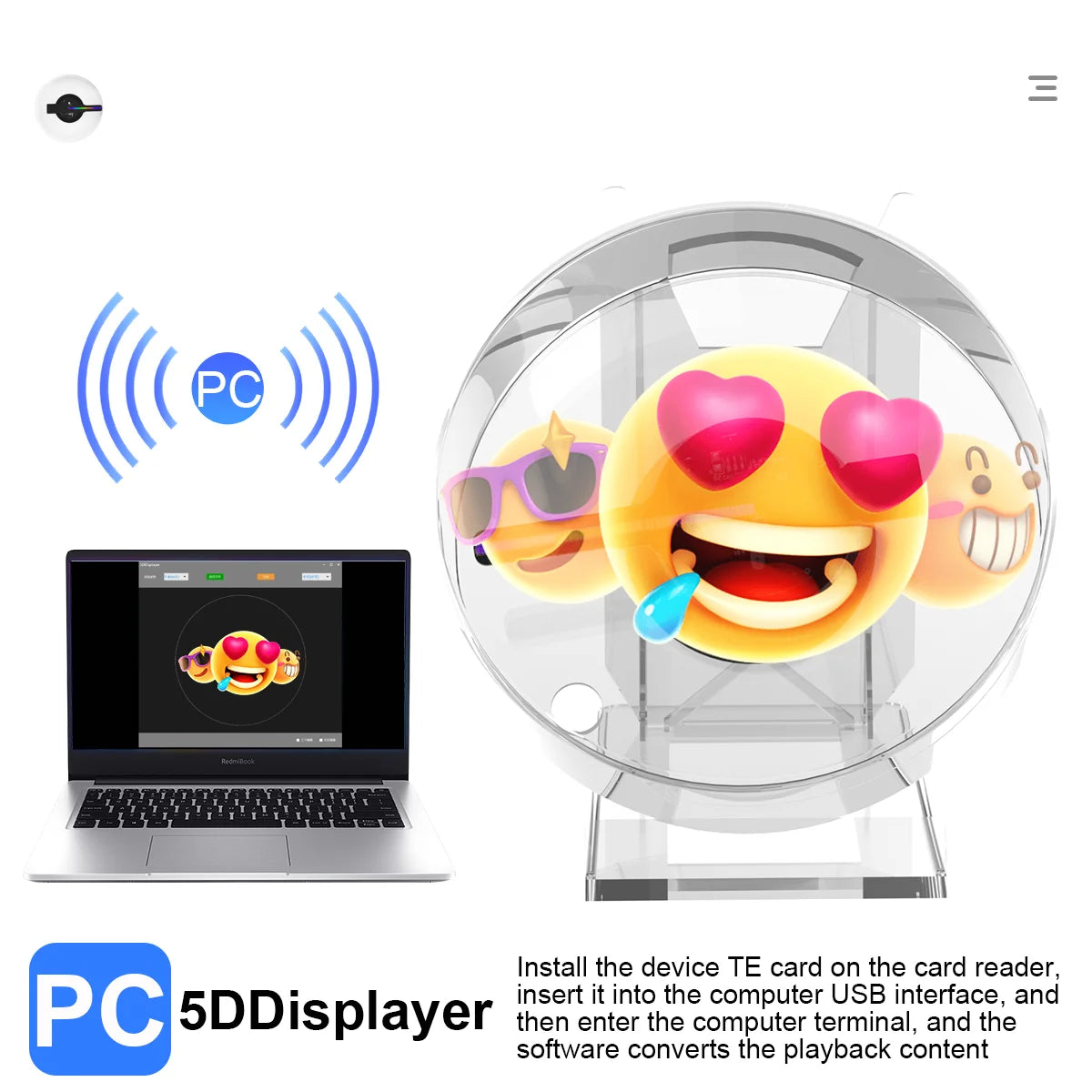 MINI 3D Hologram Fan