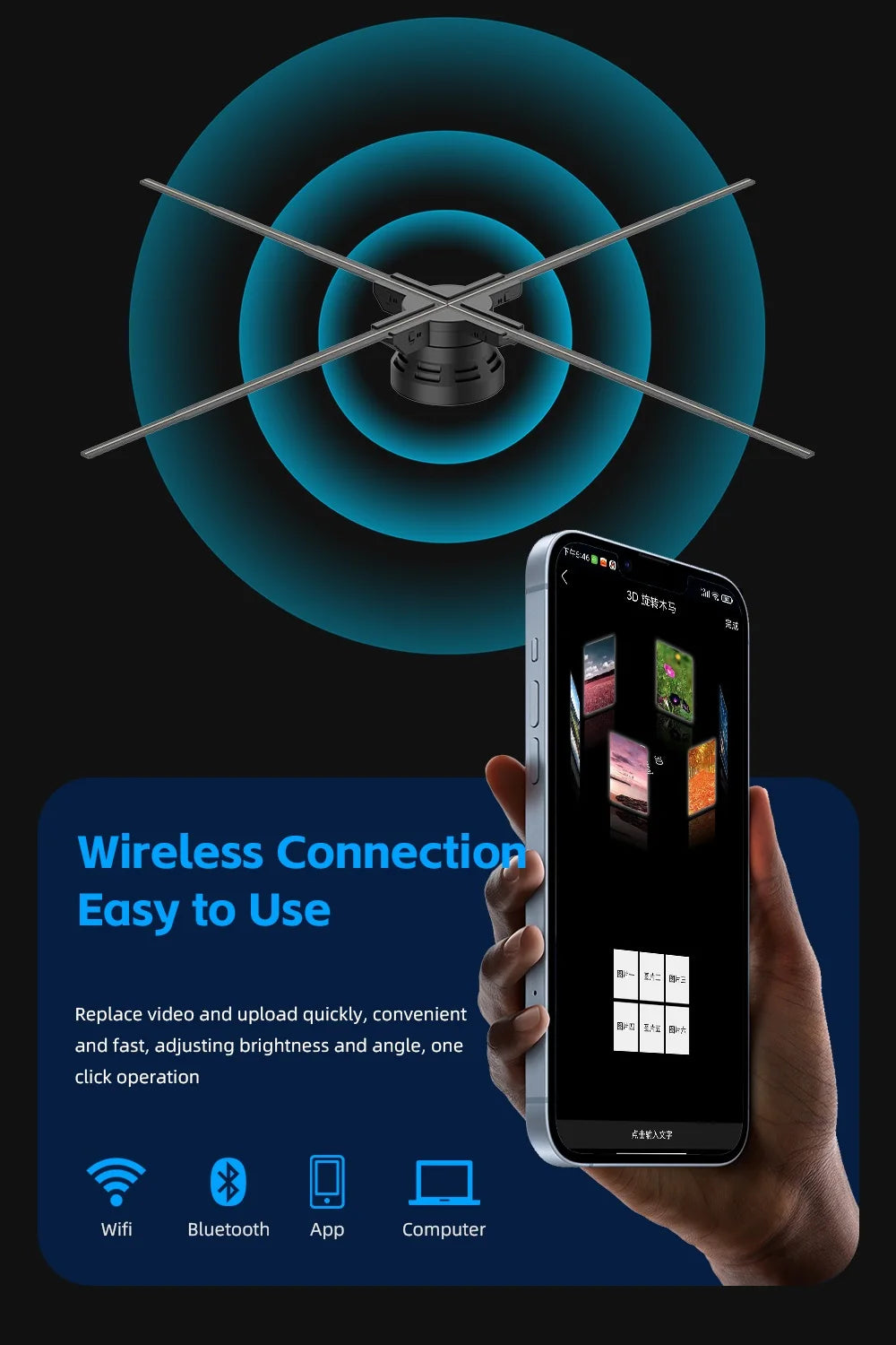 Big Sizes Hologram 3D